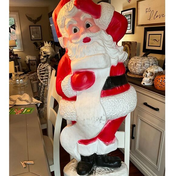 Incredible large size vintage Santa Claus blow mold older style  *pick up only* - Picture 1 of 6